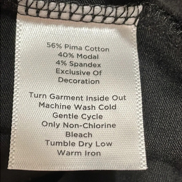 NWT Talbots Black Short Sleeve Top with Ribbon Neck Detail S - Picture 15 of 15